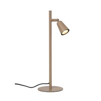 Lucide TIANA - Table lamp - 1xGU10 - Taupe | Essential turned on 1