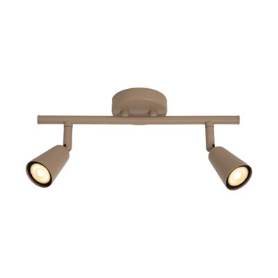 Lucide TIANA - Wandspot / Wandlamp - 2xGU10 - Taupe | Essential
