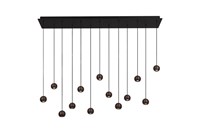 Lucide MONTANA - Lámpara colgante - LED Regul. - CCT - 13x5,7W 2700K/4000K - Café | Premium encendido 6