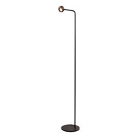 Lucide MONTANA - Vloerlamp - LED Dimb. - 1x6,3W 2700K - Koffie | Premium aangezet 6