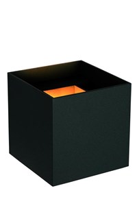 Lucide AXI - Foco de pared / Lámpara de pared Baño - LED - 2x7W 2700K - IP54 - Ángulo de haz ajustable - Negro encendido