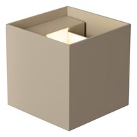 Lucide ARMIN - Wall spotlight / Wall light Bathroom - LED Dim. - CCT - 2x3,5W 2200K/3000K - IP54 - Taupe - Essential turned on 1