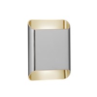 Lucide ATILA II - Wandleuchte Badezimmer - LED Dim. - CCT - 2x5W 2200K/3000K - IP54 - Chrom - Essential eingeschaltet 1