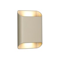 Lucide ATILA II - Wandleuchte Badezimmer - LED Dim. - CCT - 2x5W 2200K/3000K - IP54 - Taupe - Essential eingeschaltet 1