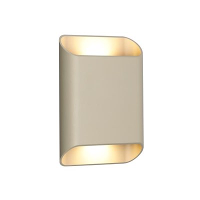 Lucide ATILA II - Wandleuchte Badezimmer - LED Dim. - CCT - 2x5W 2200K/3000K - IP54 - Taupe - Essential