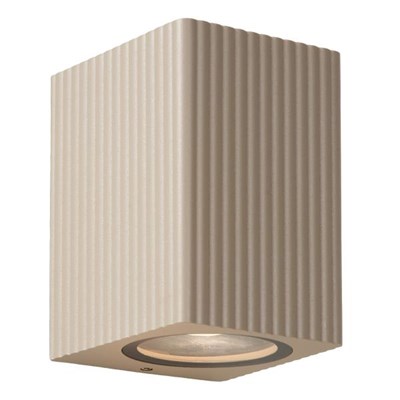 Lucide ANGELINA - Wandspot / Wandlamp Binnen/Buiten - 1xGU10 (MR16) - IP65 - Taupe - Essential