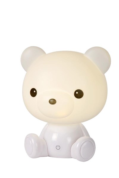 Lucide DODO BEAR - Lámpara de mesa Infantil - LED 3 StepDim - 1x3W 4000K - Blanco