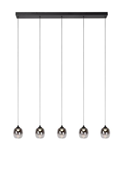 Lucide TAMINO - Hanglamp - LED Dimb. - 5x5,6W 3000K - Zwart