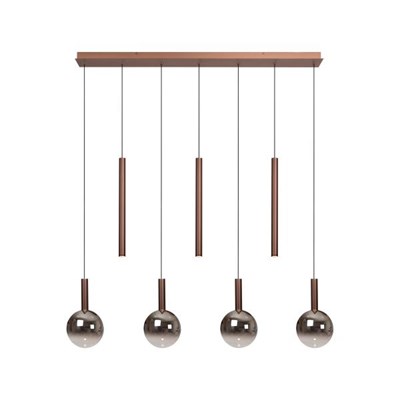 Lucide JASMINE - Pendant light - LED Dim. - CCT - 7x4W 2200K/3300K - Copper | Premium