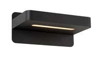 Lucide ATKIN - Lámpara de cabecera / Lámpara de pared - LED - 1x6W 3000K - Con punto de carga USB - Negro encendido
