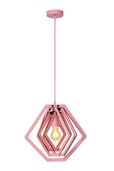 Lucide MAURO - Suspension Chambres d'enfant - 1xE27 - Rose