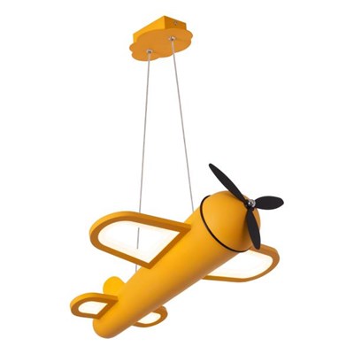 Lucide FOKKER - Pendelleuchten Kinderzimmer - LED - 1x28W 2500K - Gelb