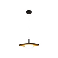 Lucide CARMINO - Pendant light - Ø 38,7 cm - LED - 1x8W 3000K - Taupe | Essential turned on 1
