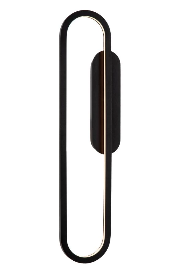 Lucide THELMA - Applique murale - LED Dim. - 1x24W 2700K - Noir - allumé