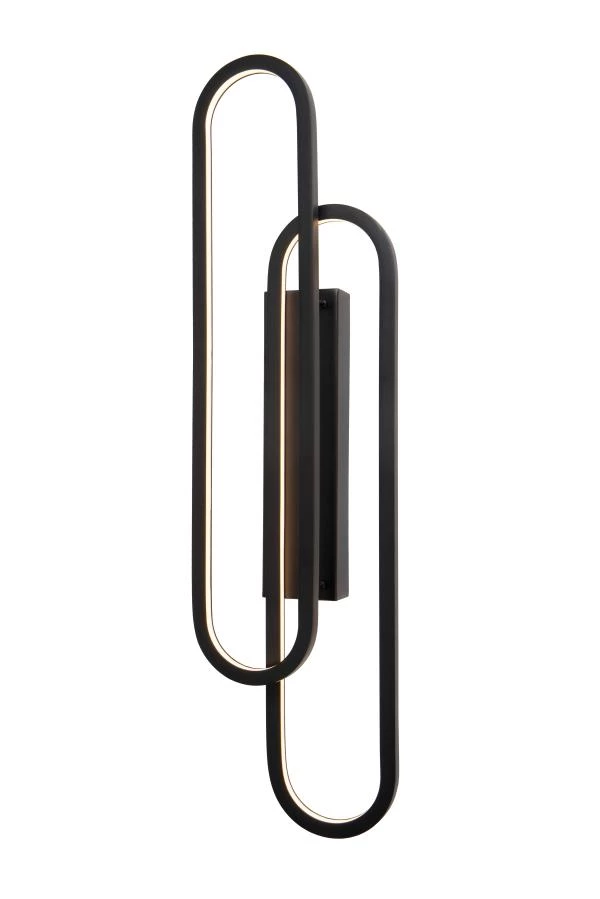 Lucide THELMA - Applique murale - LED Dim. - 1x35W 2700K - Noir - allumé