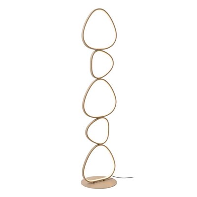 Lucide SAMLING - Stehlampe - LED Dim. - CCT - 1x48W 2700K/4000K - Taupe - Essential