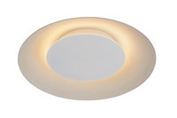 Lucide FOSKAL - Plafonnière - Ø 34,5 cm - LED - 1x12W 2700K - Wit aangezet 1