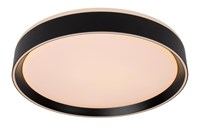 Lucide NURIA - Deckenleuchte - Ø 40 cm - LED 3 StepDim - 1x24W 2700K - Schwarz eingeschaltet