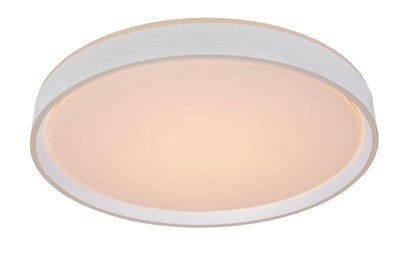 Lucide NURIA - Lámpara de techo - Ø 50 cm - LED 3 StepDim - 1x36W 2700K - Blanco