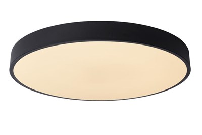 Lucide UNAR - Plafonnier - Ø 49,5 cm - LED 3 StepDim - 1x36W 2700K - Noir
