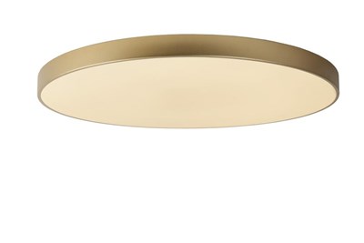 Lucide UNAR - Deckenleuchte - Ø 80 cm - LED 3 StepDim - 1x80W 2700K - Mattes Gold / Messing