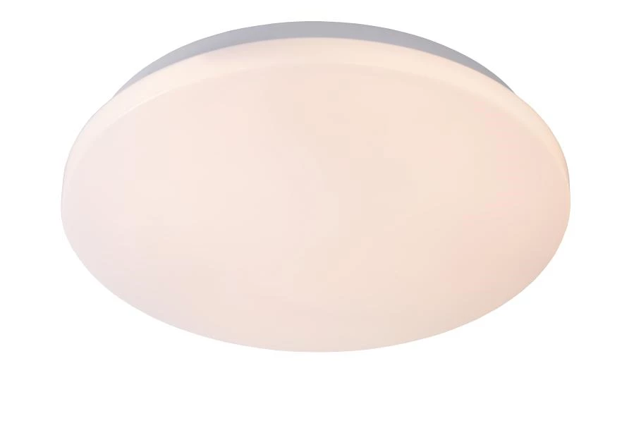 Lucide OTIS - Flush ceiling light - Ø 26 cm - LED - 1x14W 3000K - Opal - turned on 1
