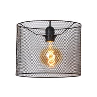 Lucide BASKETT - Lampenschirm - Ø 26 cm - Schwarz eingeschaltet 6