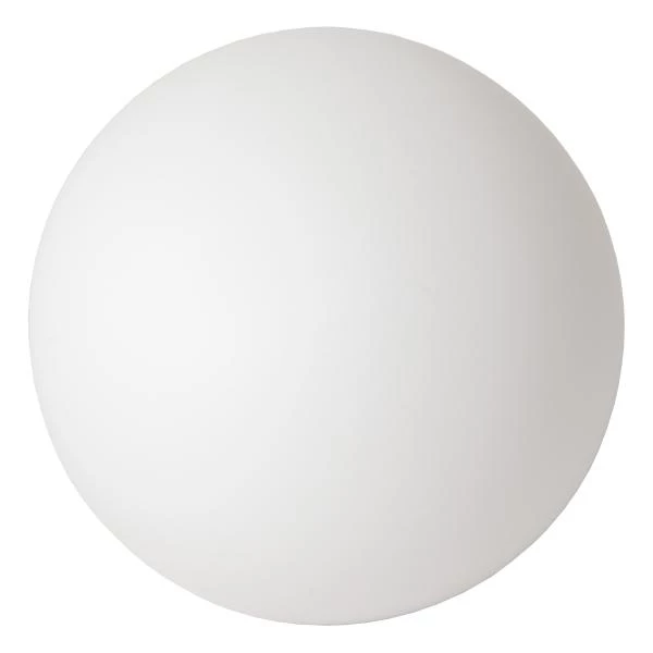 Lucide DAVY - Glas - Ø 12 cm - IP44 - Opal - eingeschaltet 1