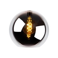 Lucide JULIUS - Glas - Ø 20 cm - Rauchfarbe Grau eingeschaltet
