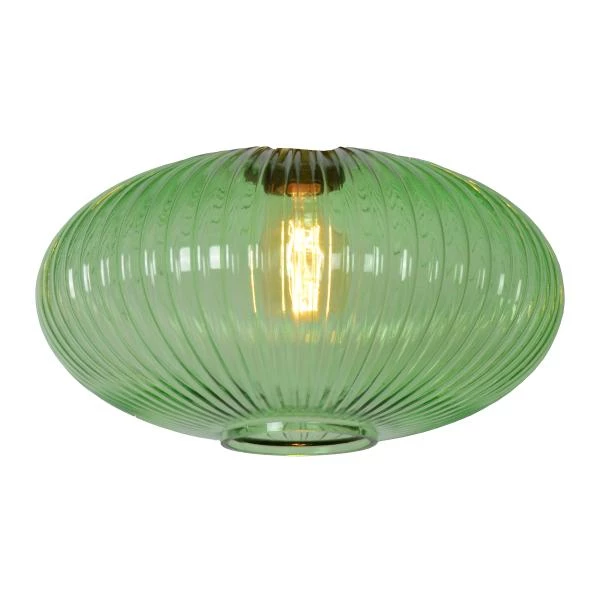 Lucide MALOTO - Glas - Ø 30 cm - Groen - aangezet