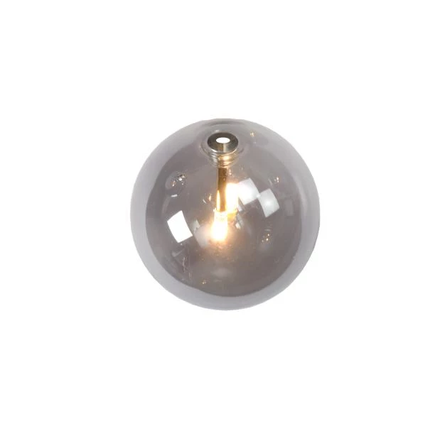 Lucide ALARA - Cristal - Ø 14 cm - Ahumado - encendido 5