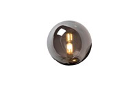 Lucide TRUDY - Glass - Smoke Grey turned on 5