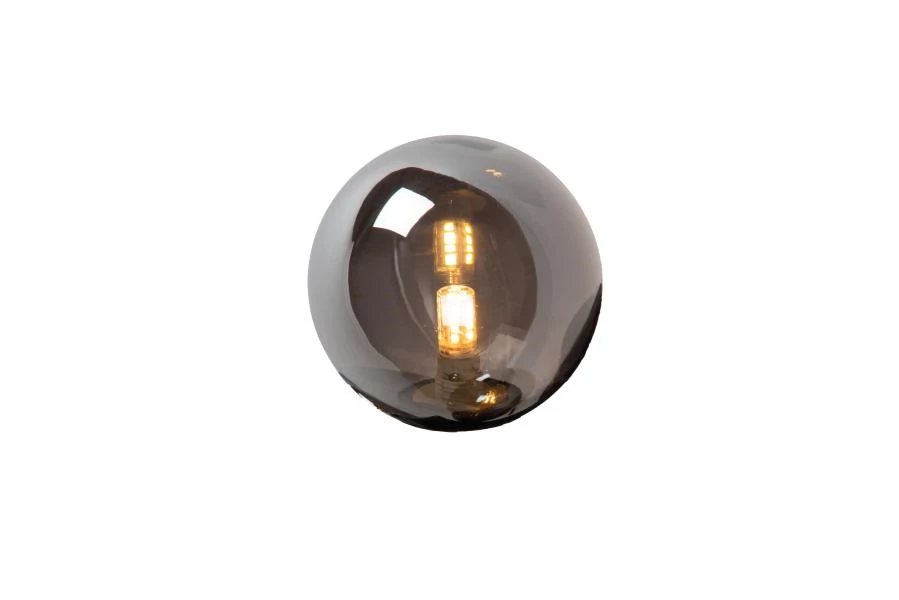 Lucide TRUDY - Glas - Rauchfarbe Grau - eingeschaltet 5