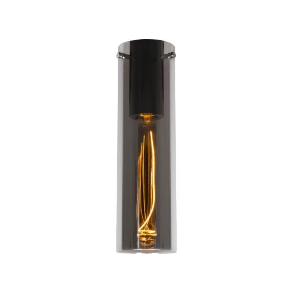 Lucide ORLANDO - Glas - Ø 10 cm - Rauchfarbe Grau - eingeschaltet 5