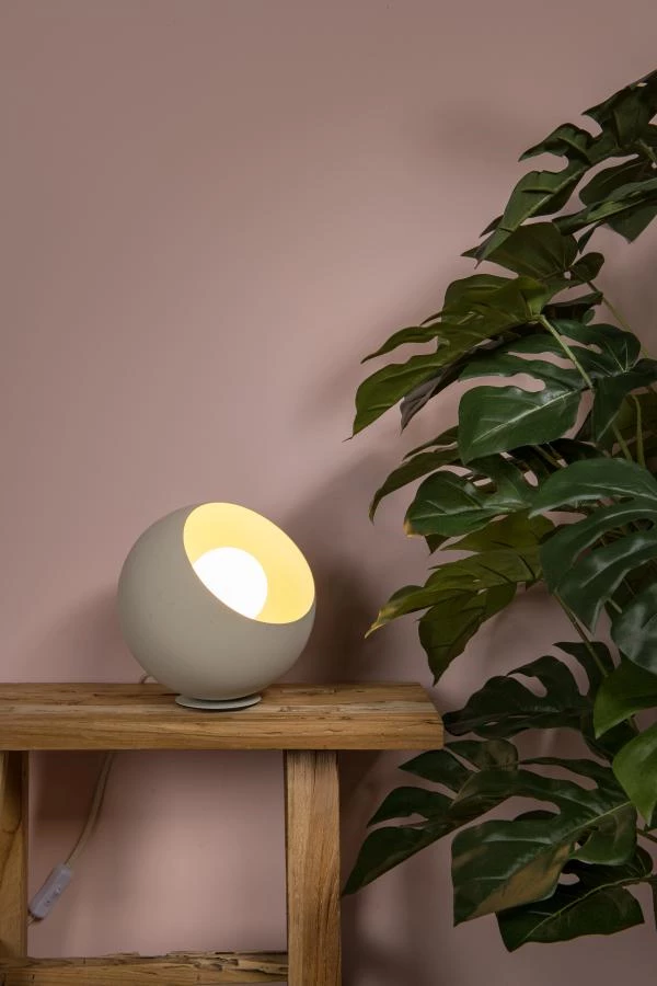 Lucide tafellamp Doredos 20cm beige kopen? Tafellampen