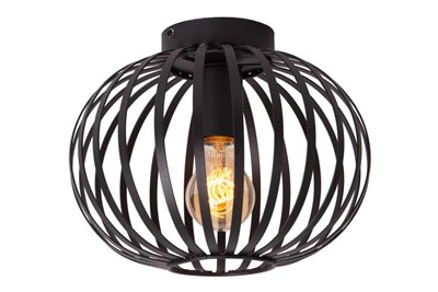 Lucide MANUELA - Flush ceiling light - Ø 25 cm - 1xE27 - Black