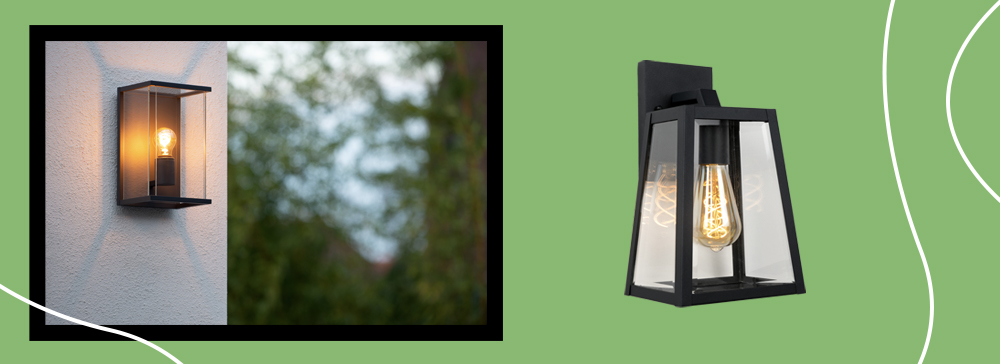 Iluminación al Aire Libre Aplique de Pared para Exterior, Negro, IP54, Fachada, Jardín, Patio, I, Moderno Lucide DIMO Aplique de Pared para Exterior Negro E27 